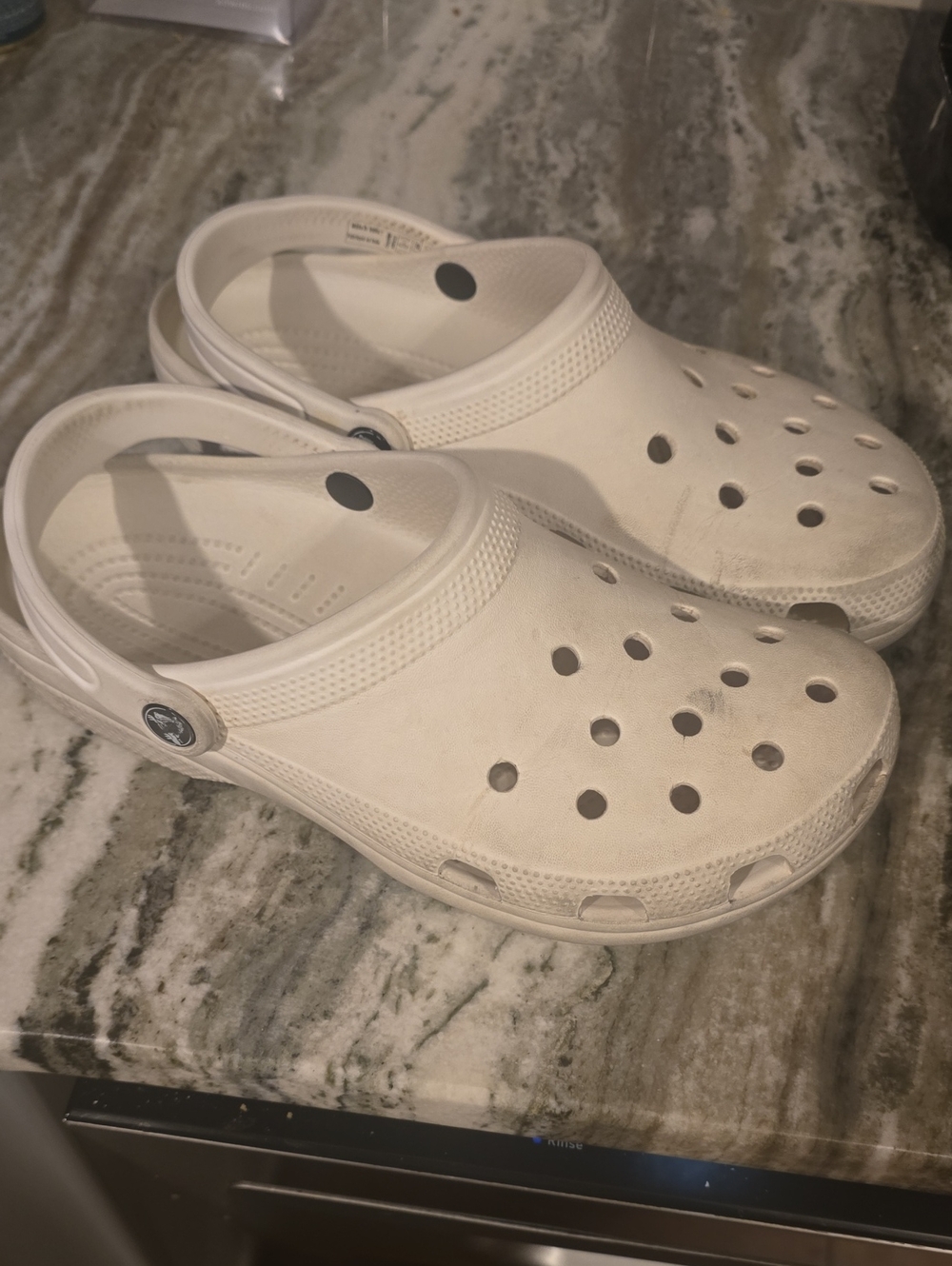 Adult White Crocs - Comfortable Lightweight Slip-On